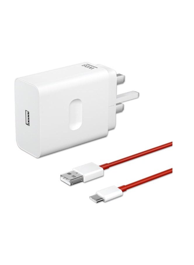 OnePlus One 100W Supervooc Charger Compatible with Oneplus 13S 13 12 13R 11 10 9 Pro 12R 10T 10R 8T 8 7T 7 Pro Open Pad Nord CE 3 4 N30 N20 N10 9R with 8A Charge Cable - Image 1